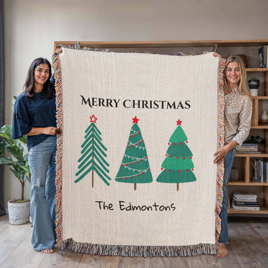 Luxury Personalized Christmas Tree Throw – Timeless Holiday Keepsake I Laurelvine - Laurelvine