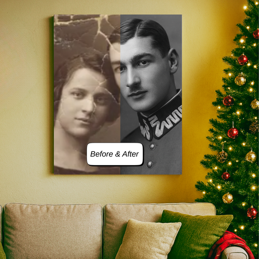 Heirloom Photo Restoration & Fine Art Canvas Print I Laurelvine - Laurelvine