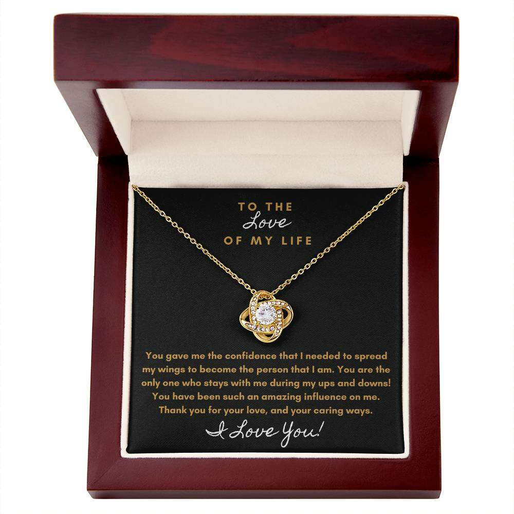 Eternal Bond Love Knot Necklace – Romantic Jewelry Gift for Wife, Girlfriend, or Soulmate - Laurelvine