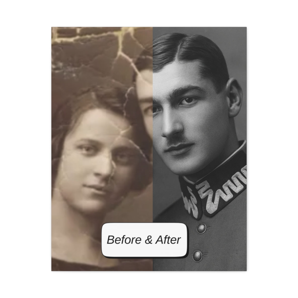 Heirloom Photo Restoration & Fine Art Canvas Print I Laurelvine - Laurelvine