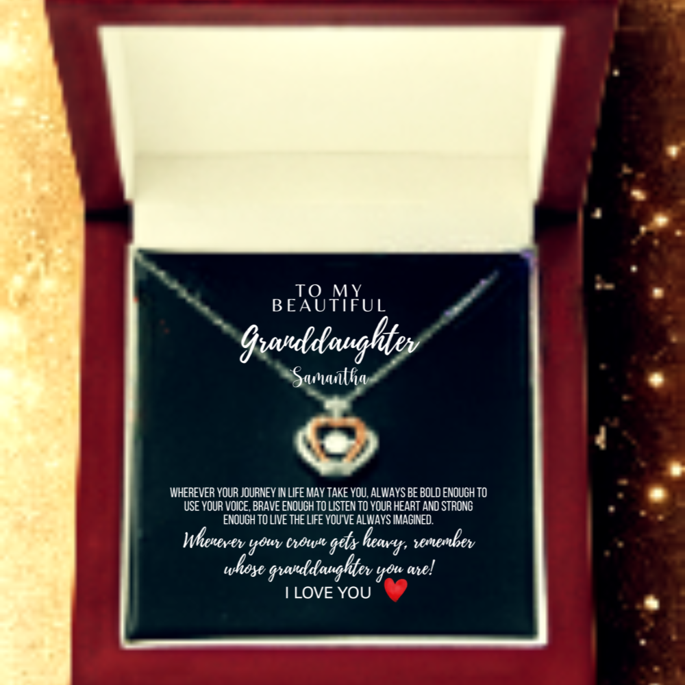 To My Beautiful Granddaughter – Crown Pendant Necklace I Laurelvine - Laurelvine 
