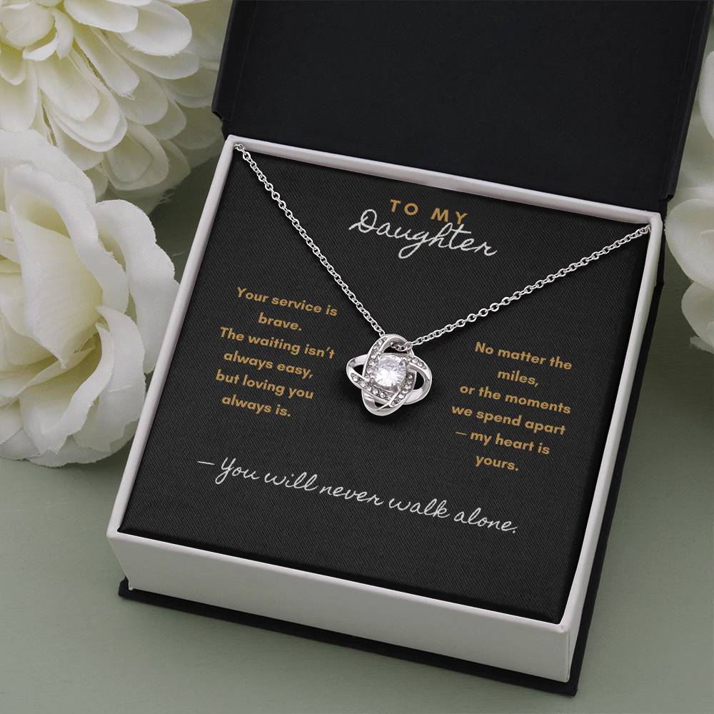 Never Apart Necklace – Military & First Responder Gift for Daughter - Laurelvine 