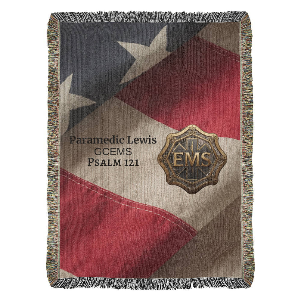 Luxe EMS Tribute Blanket – Honor Our Heroes in Comfort