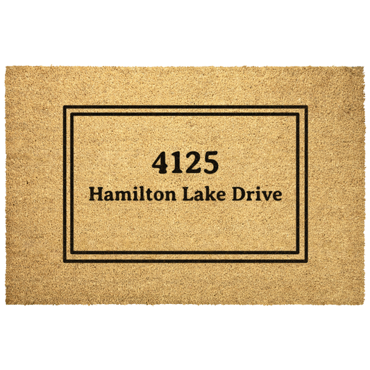 Personalized Address Doormat – Custom House Number & Street Name Welcome Mat | LaurelVine - Laurelvine 