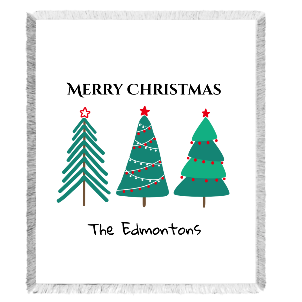 Luxury Personalized Christmas Tree Throw – Timeless Holiday Keepsake I Laurelvine - Laurelvine 