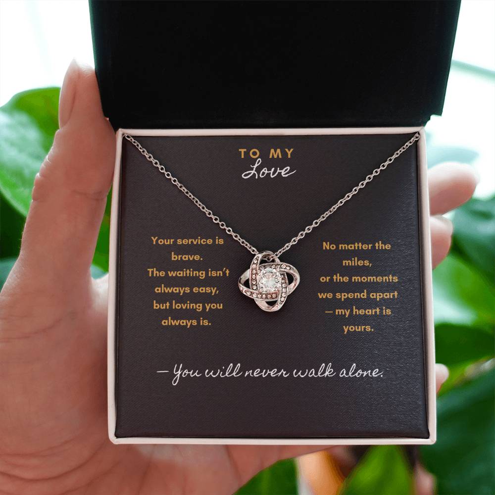 Never Apart Necklace – Military & First Responder Gift for my Love - Laurelvine 