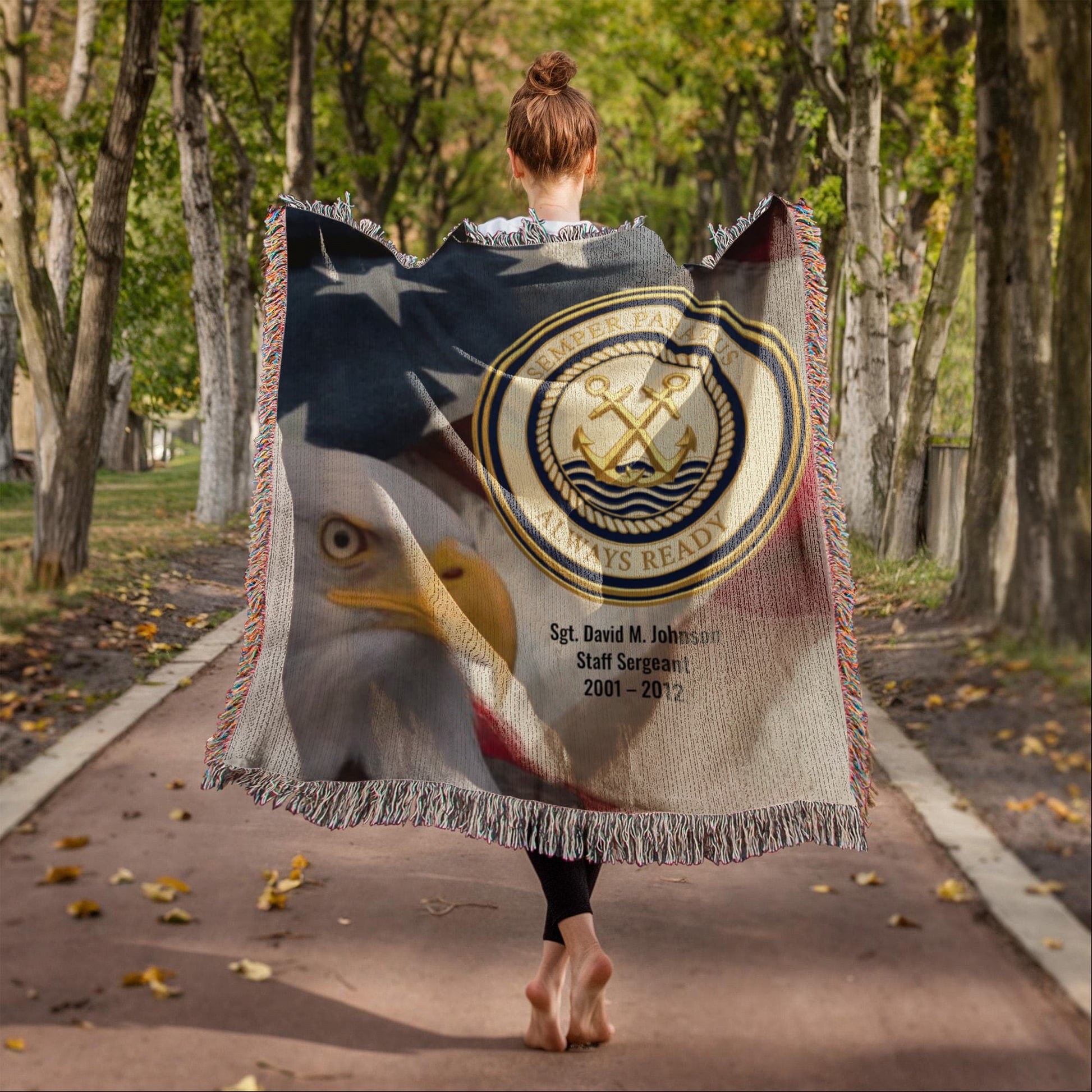 US Coast Guard Veteran Blanket – Personalized Military Gift | LaurelVine - Laurelvine 