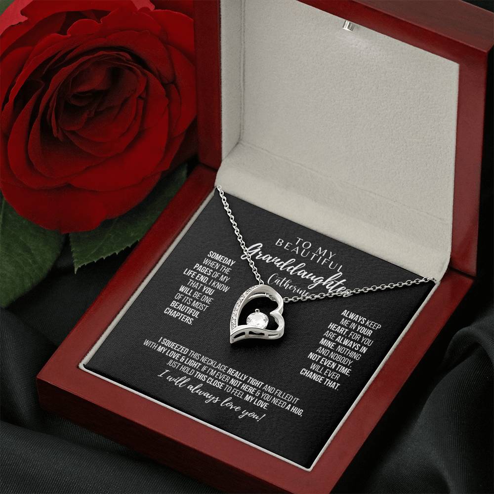 To My Granddaughter – Forever Love Necklace - Personalized I Laurelvine - Laurelvine 