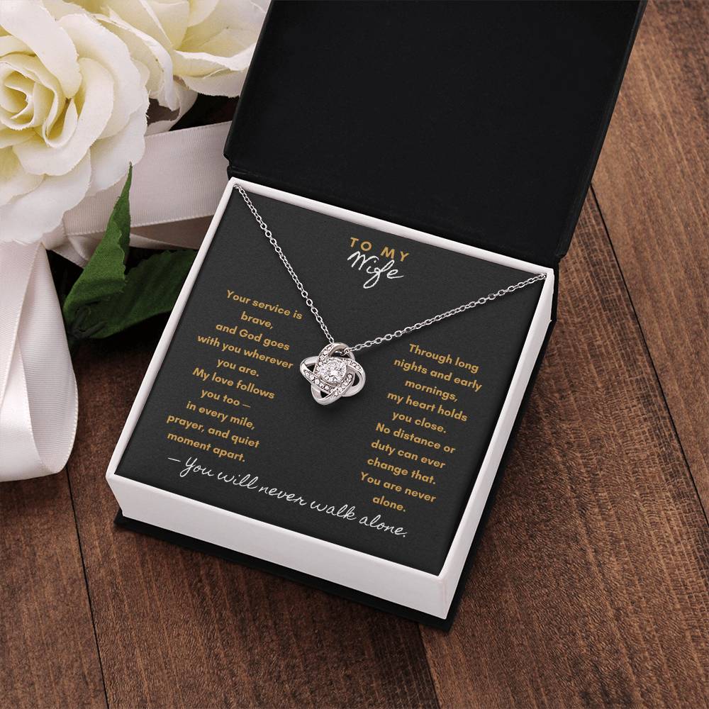 My Heart Stands with You – Military & First Responder Gift for Wife - Laurelvine 