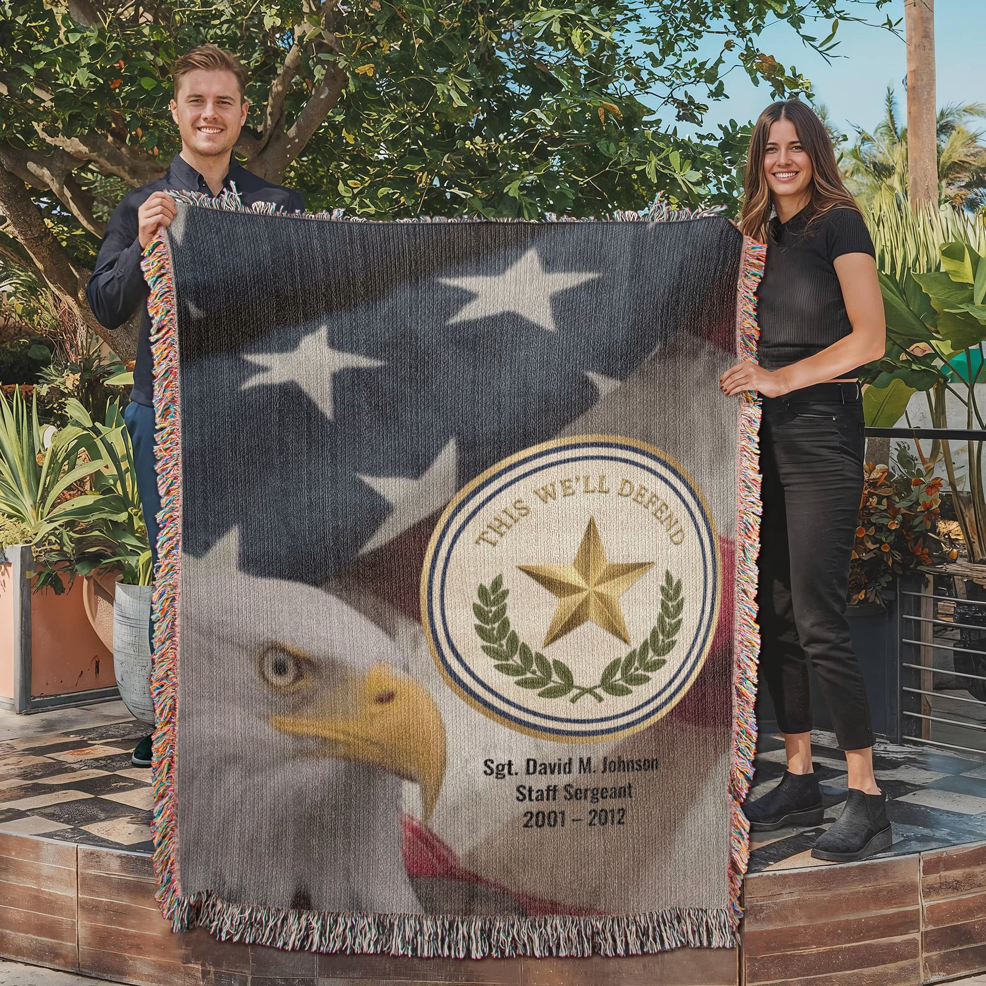 U.S. Army Veteran Blanket – Personalized Military Gift - Laurelvine 