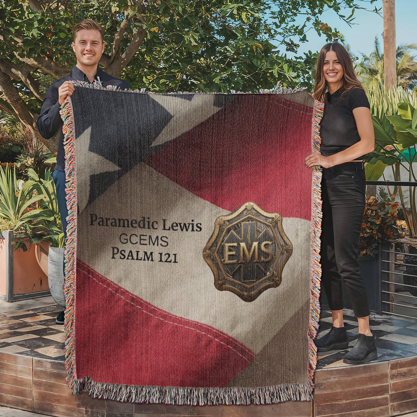 Luxe EMS Tribute Blanket – Honor Our Heroes in Comfort