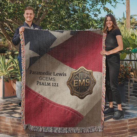 Luxe EMS Tribute Blanket – Honor Our Heroes in Comfort