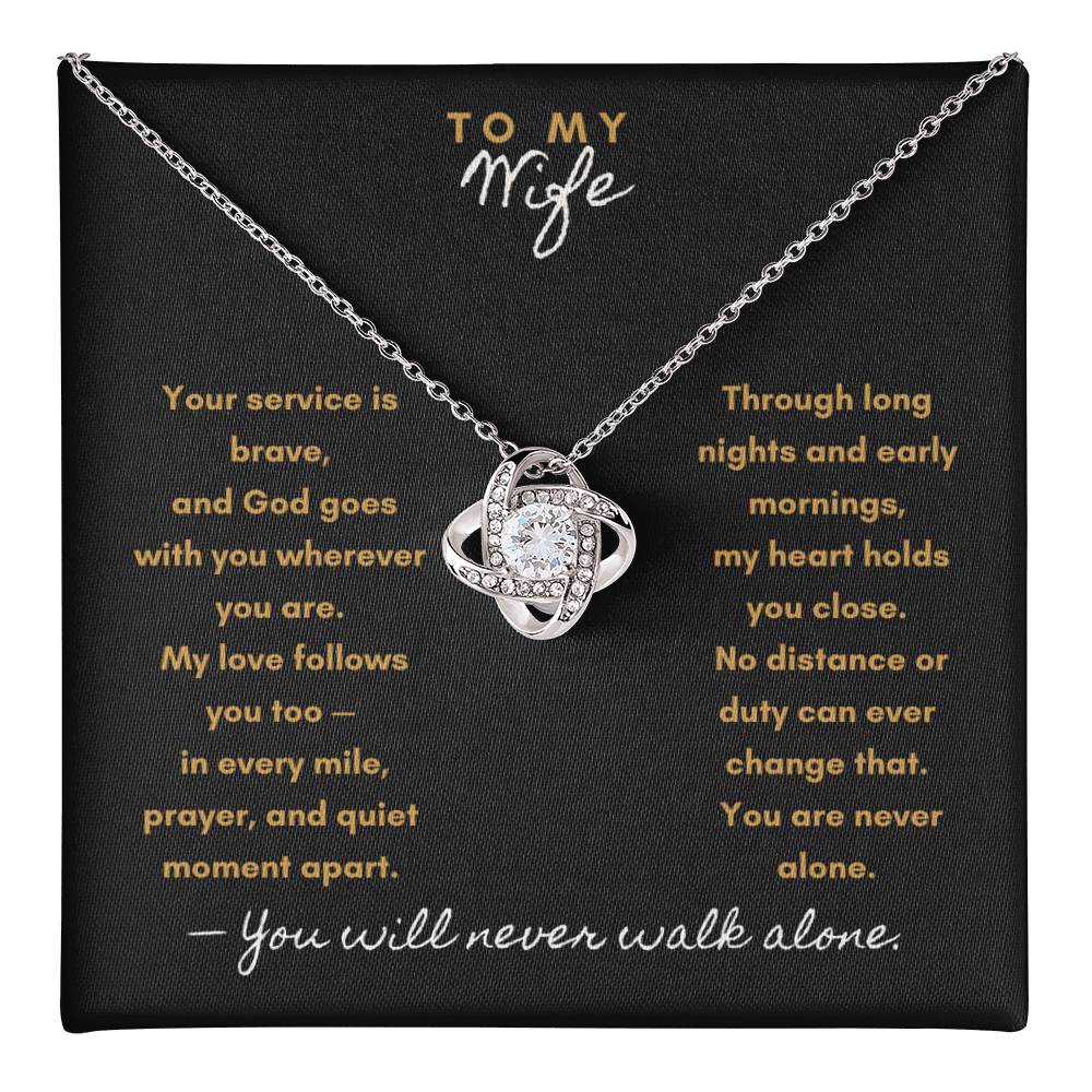 My Heart Stands with You – Military & First Responder Gift for Wife - Laurelvine 