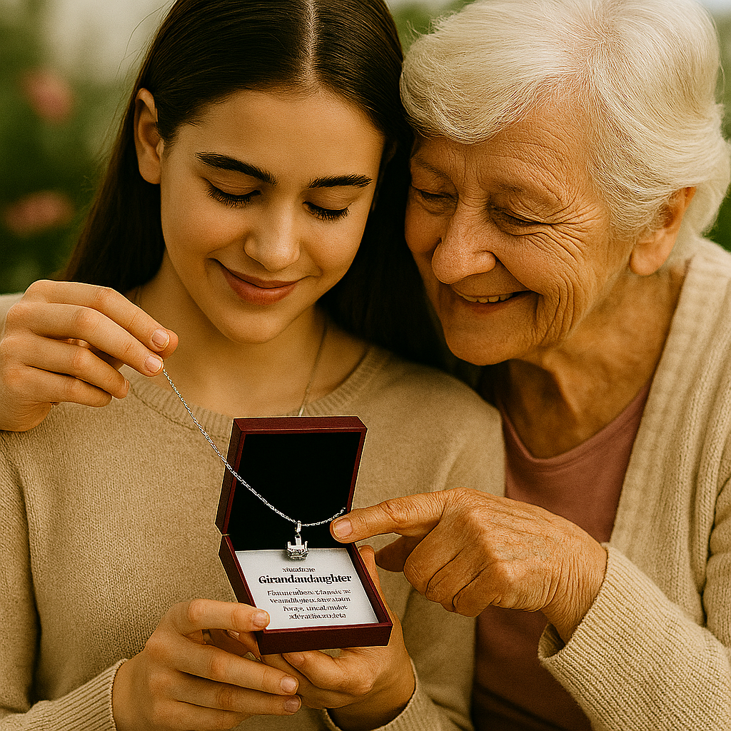 To My Beautiful Granddaughter – Crown Pendant Necklace I Laurelvine - Laurelvine 