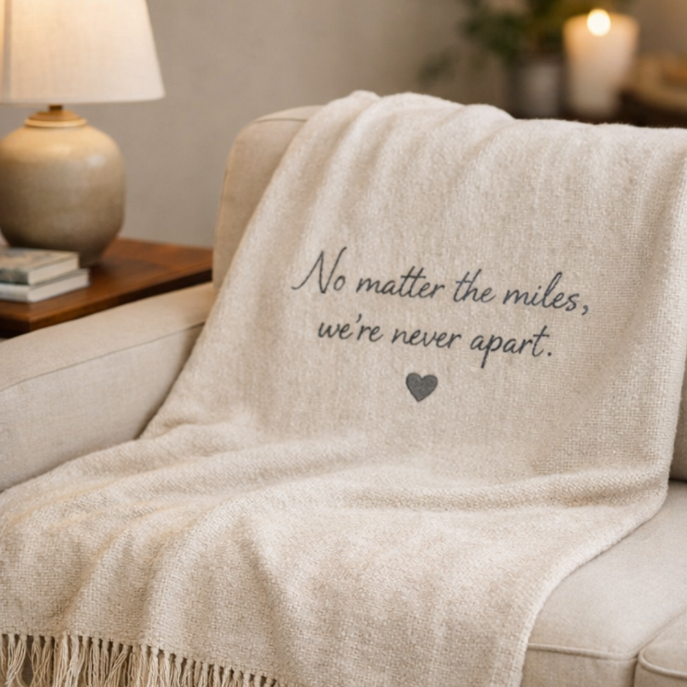 Always Together Blanket – Military & Long-Distance Love Gift, Cozy Keepsake for Couples I Laurelvine - Laurelvine 
