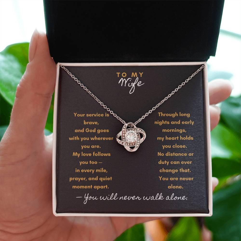 My Heart Stands with You – Military & First Responder Gift for Wife - Laurelvine 