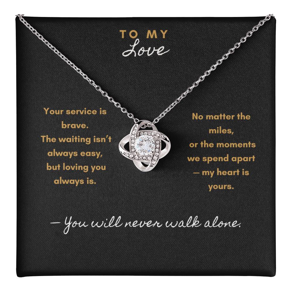 Never Apart Necklace – Military & First Responder Gift for my Love - Laurelvine 