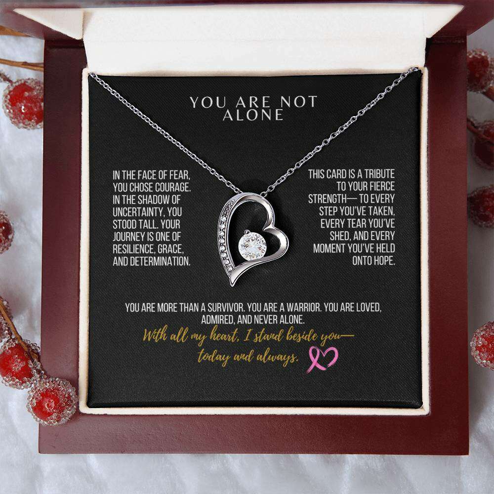 To My Warrior: Forever Love Necklace – Honoring Your Courage, Grace, and Unbreakable Spirit - Laurelvine 