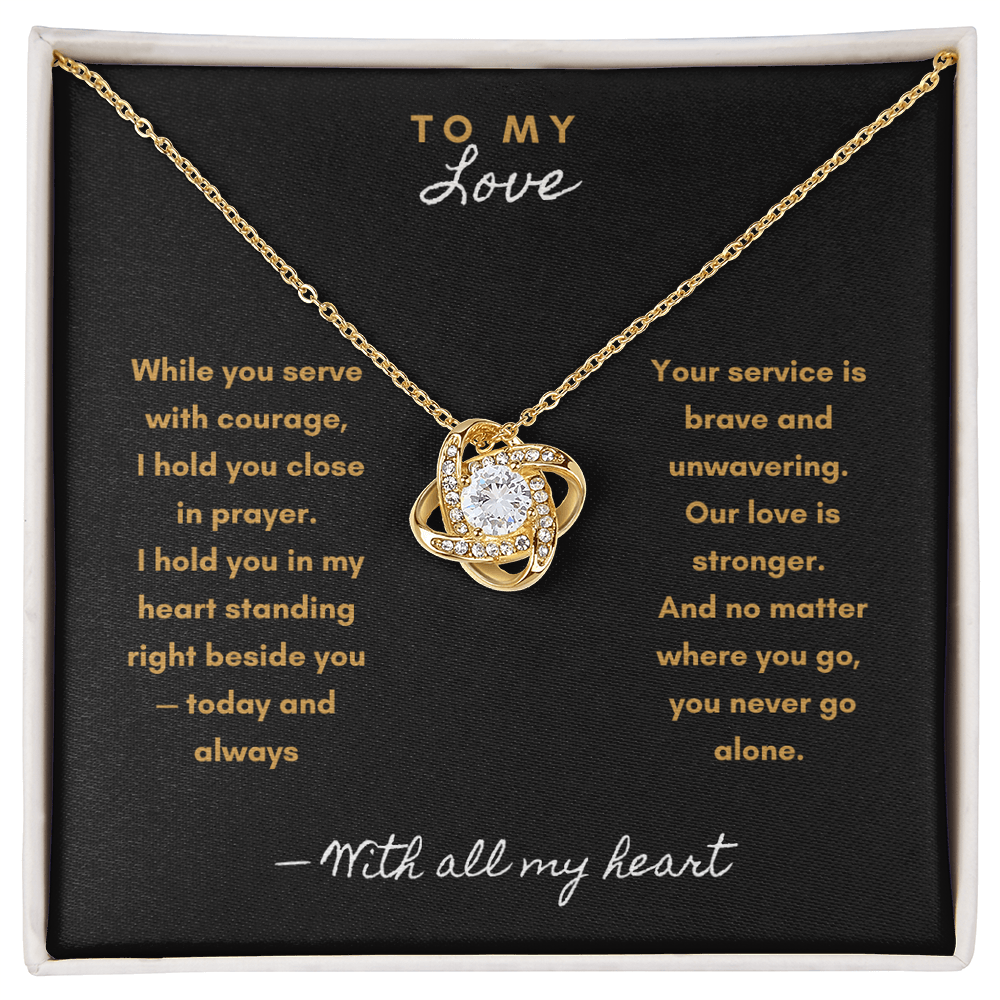 You Never Walk Alone Necklace – Military & First Responder Gift for Wife - Laurelvine 