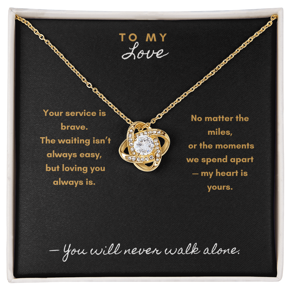 Never Apart Necklace – Military & First Responder Gift for my Wife - Laurelvine 