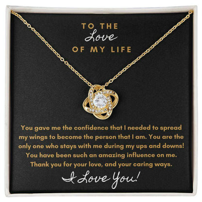 Eternal Bond Love Knot Necklace – Romantic Jewelry Gift for Wife, Girlfriend, or Soulmate - Laurelvine 