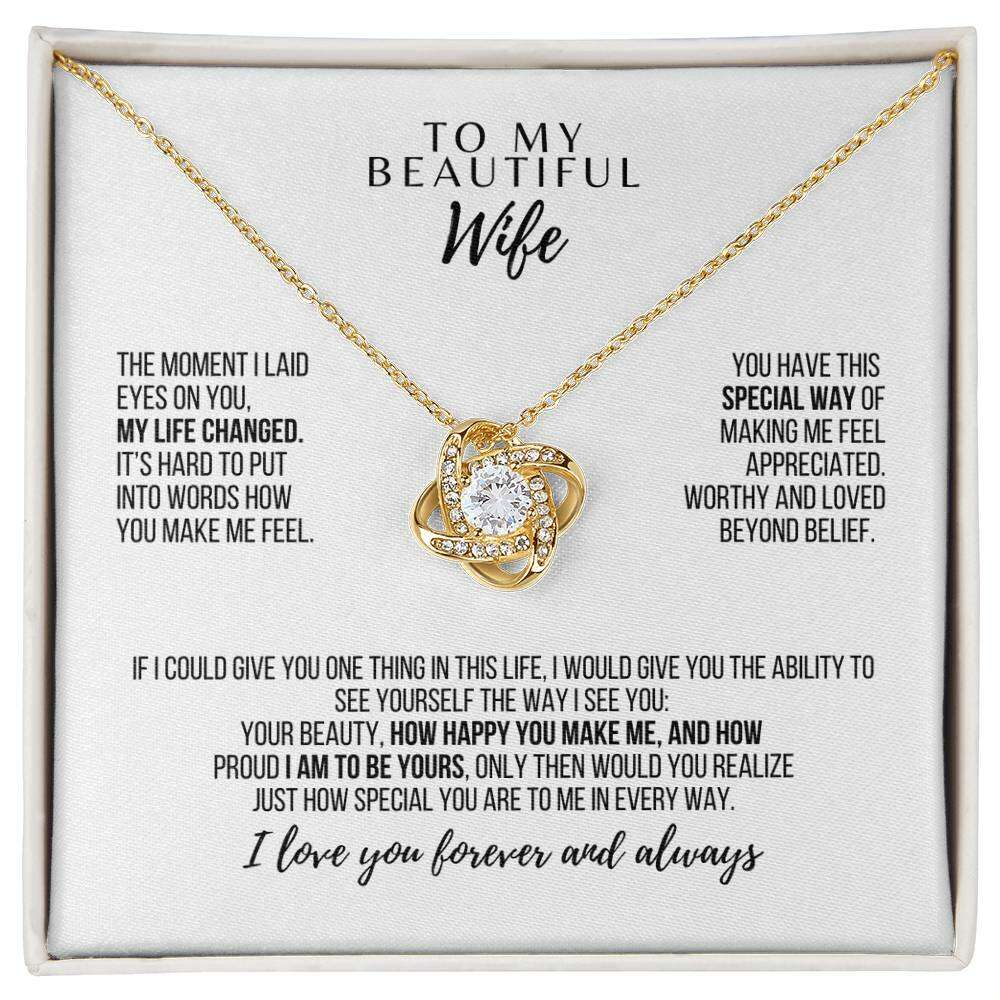 Forever Entwined Love Knot Necklace – Symbol of Eternal Bond & Romantic Gift for Her - Laurelvine 