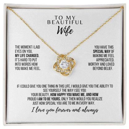 Forever Entwined Love Knot Necklace – Symbol of Eternal Bond & Romantic Gift for Her - Laurelvine 