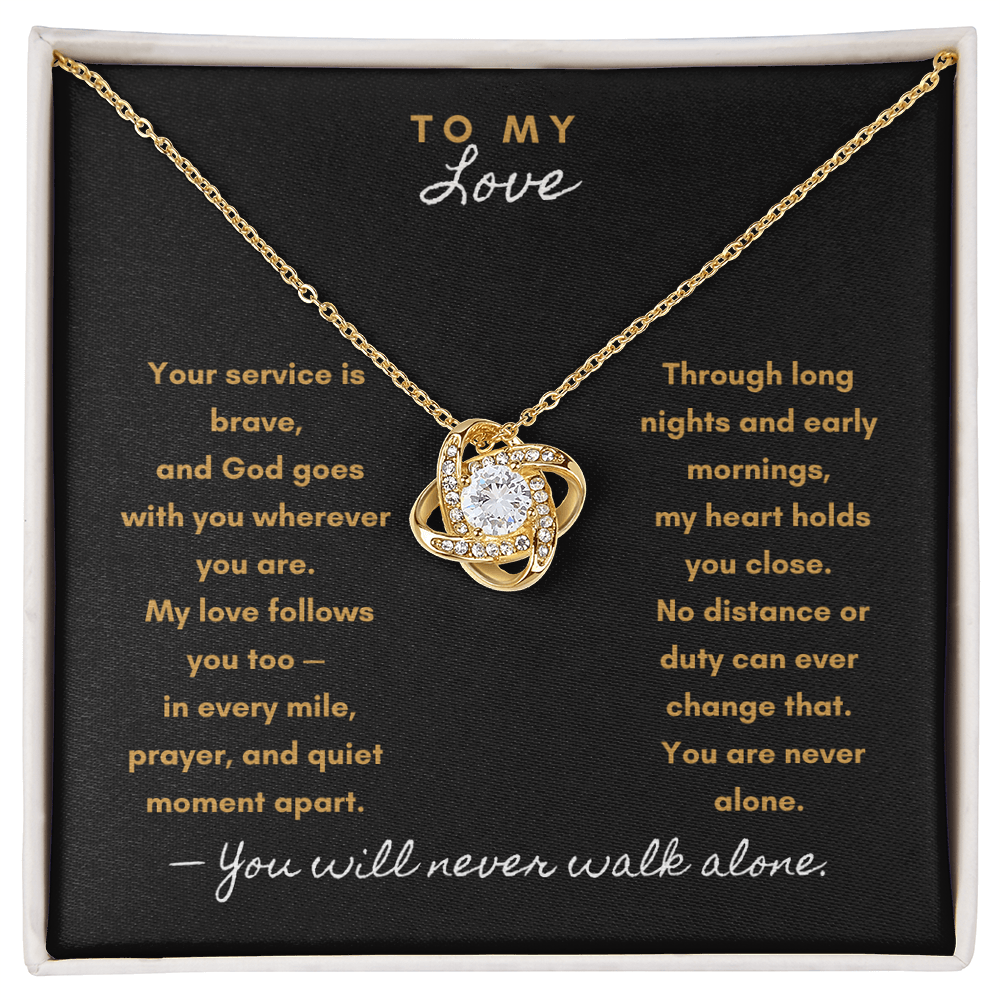 Always With You Necklace – Military & First Responder Gift for my Love - Laurelvine 