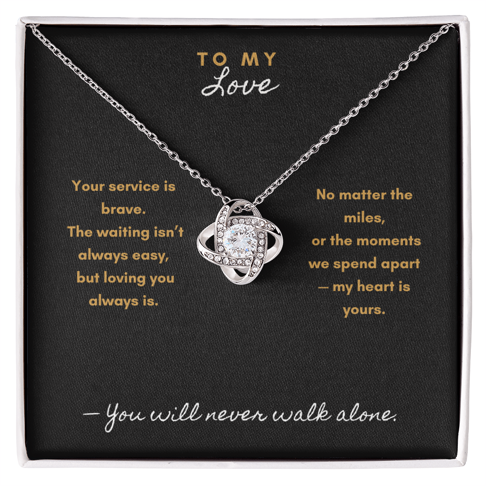 Never Apart Necklace – Military & First Responder Gift for my Wife - Laurelvine 