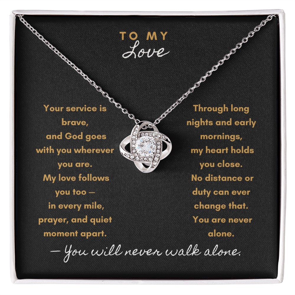 Always With You Necklace – Military & First Responder Gift for my Love - Laurelvine 