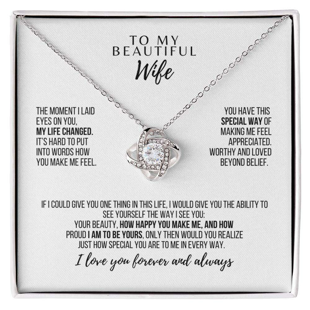 Forever Entwined Love Knot Necklace – Symbol of Eternal Bond & Romantic Gift for Her - Laurelvine 