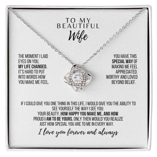 Forever Entwined Love Knot Necklace – Symbol of Eternal Bond & Romantic Gift for Her - Laurelvine 