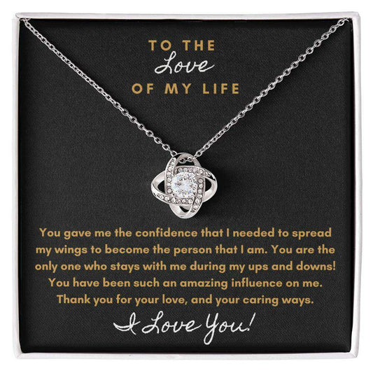 Eternal Bond Love Knot Necklace – Romantic Jewelry Gift for Wife, Girlfriend, or Soulmate - Laurelvine 