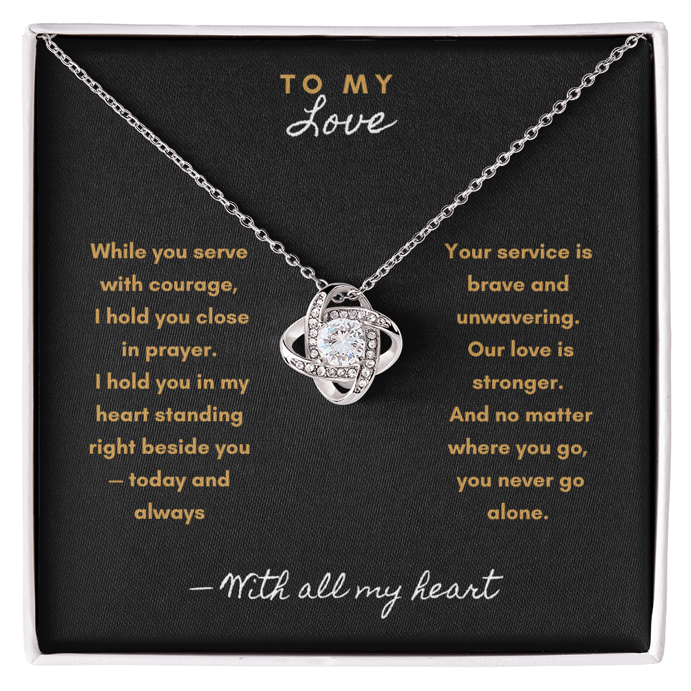 You Never Walk Alone Necklace – Military & First Responder Gift for Wife - Laurelvine 