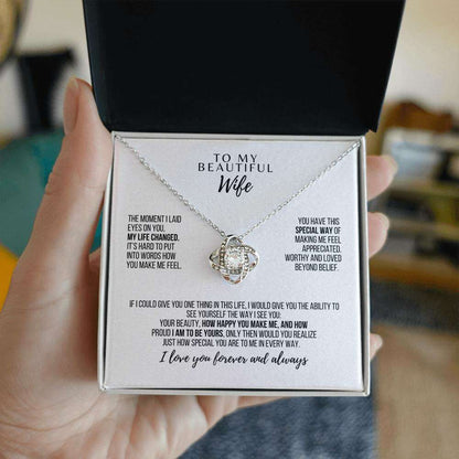 Forever Entwined Love Knot Necklace – Symbol of Eternal Bond & Romantic Gift for Her - Laurelvine 