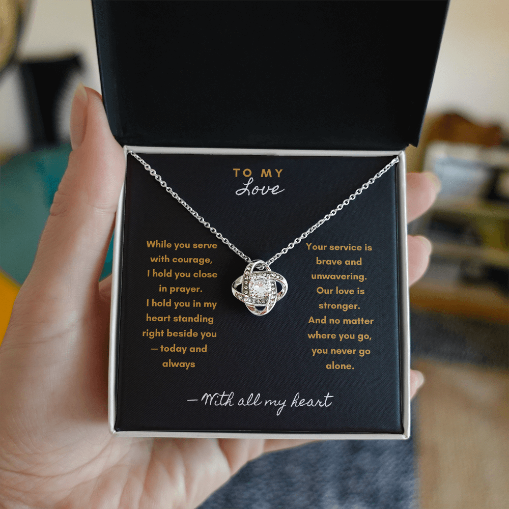 You Never Walk Alone Necklace – Military & First Responder Gift for Wife - Laurelvine 
