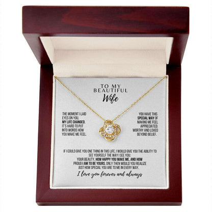 Forever Entwined Love Knot Necklace – Symbol of Eternal Bond & Romantic Gift for Her - Laurelvine 
