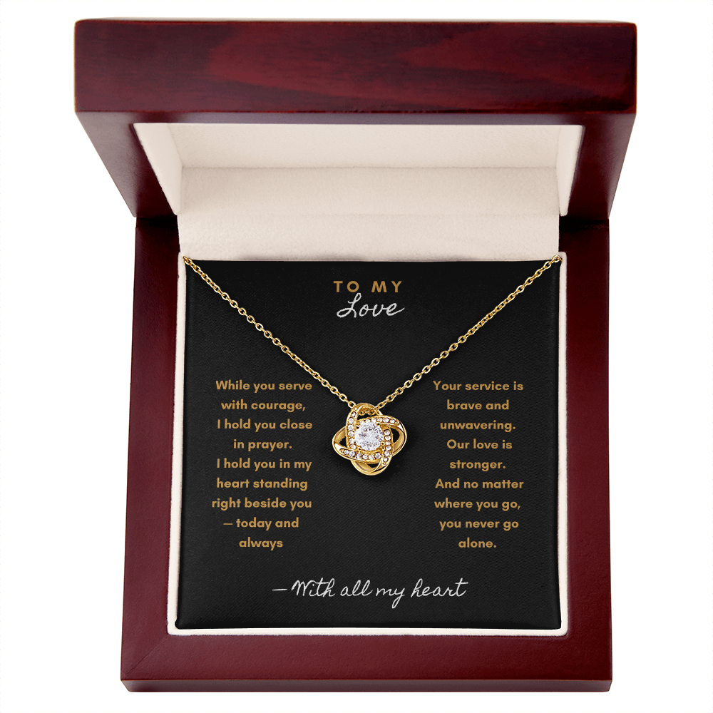 You Never Walk Alone Necklace – Military & First Responder Gift for Wife - Laurelvine 