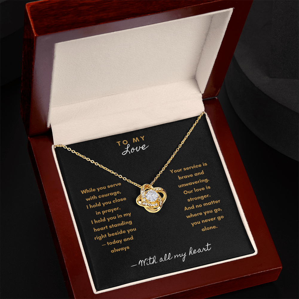 You Never Walk Alone Necklace – Military & First Responder Gift for Wife - Laurelvine 