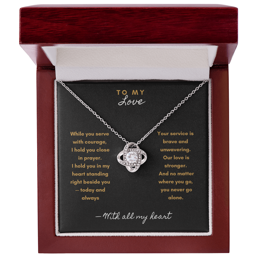 You Never Walk Alone Necklace – Military & First Responder Gift for Wife - Laurelvine 