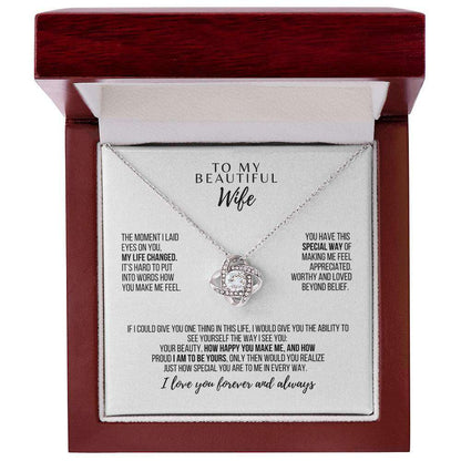 Forever Entwined Love Knot Necklace – Symbol of Eternal Bond & Romantic Gift for Her - Laurelvine 