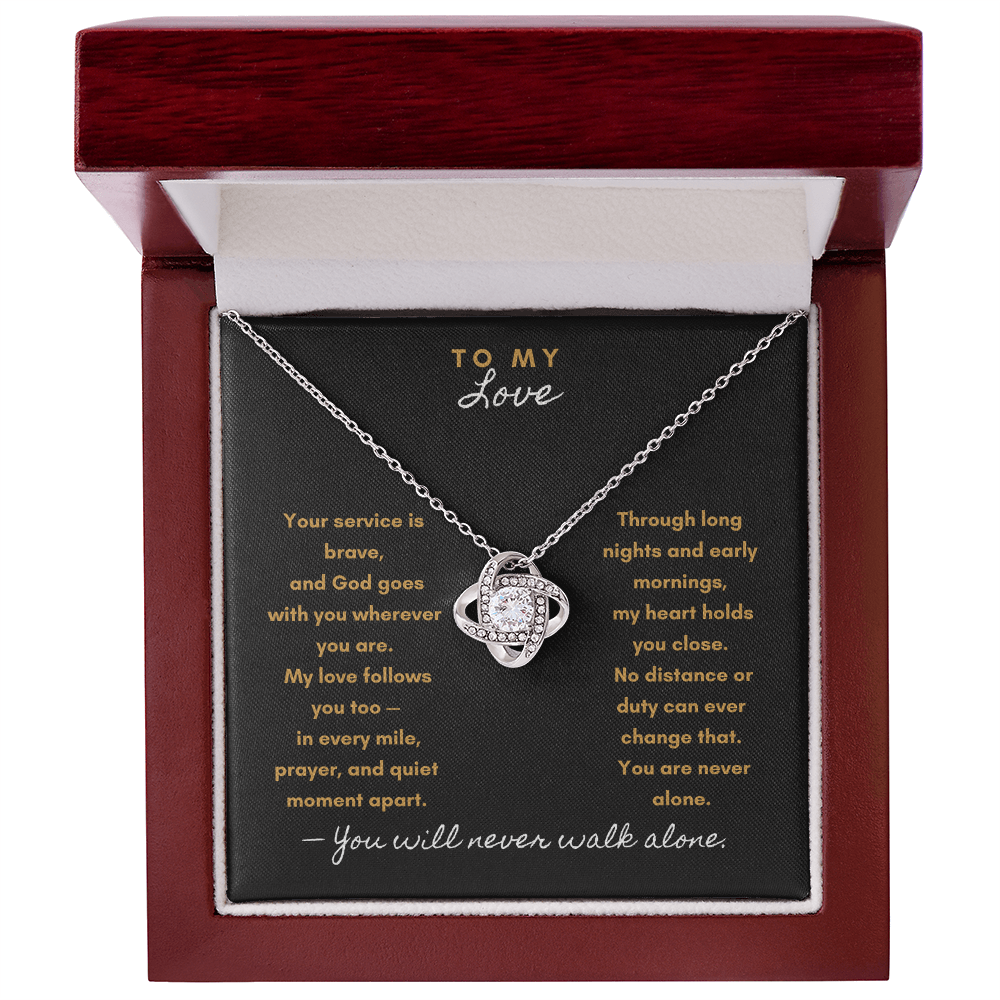 Always With You Necklace – Military & First Responder Gift for my Love - Laurelvine 