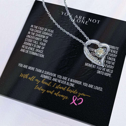 To My Warrior: Forever Love Necklace – Honoring Your Courage, Grace, and Unbreakable Spirit - Laurelvine 