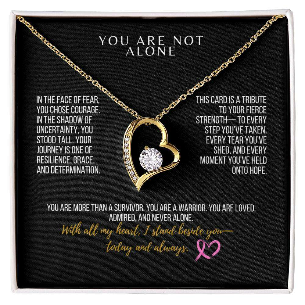 To My Warrior: Forever Love Necklace – Honoring Your Courage, Grace, and Unbreakable Spirit - Laurelvine 