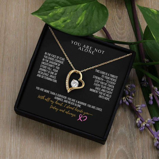 To My Warrior: Forever Love Necklace – Honoring Your Courage, Grace, and Unbreakable Spirit - Laurelvine 