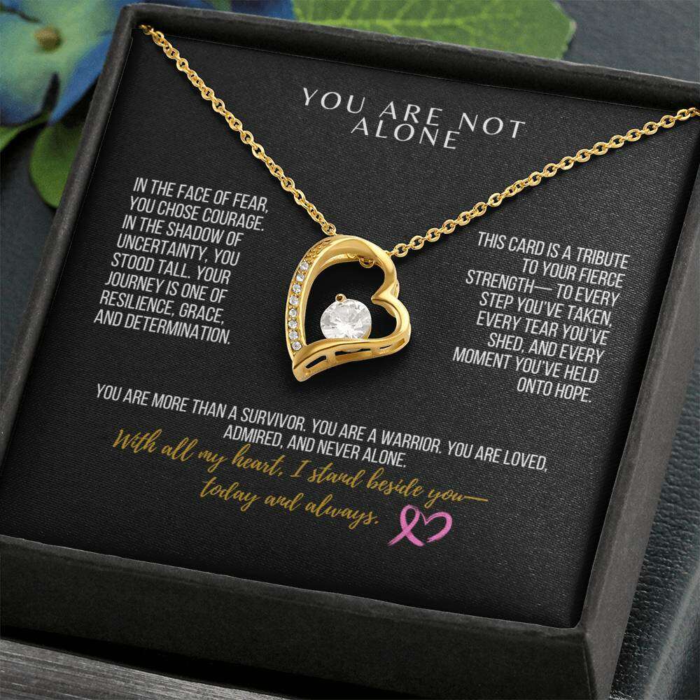 To My Warrior: Forever Love Necklace – Honoring Your Courage, Grace, and Unbreakable Spirit - Laurelvine 