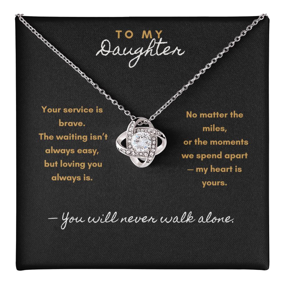 Never Apart Necklace – Military & First Responder Gift for Daughter - Laurelvine 