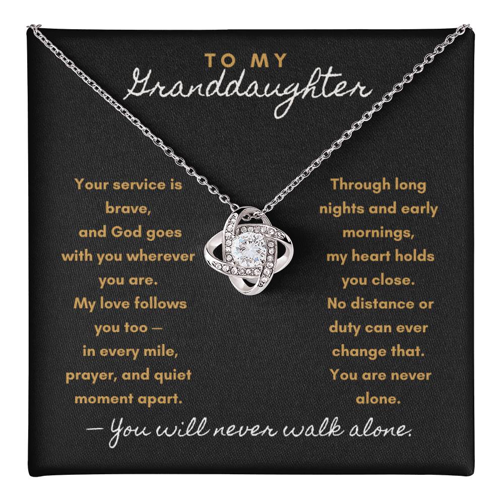 My Heart Stands with You – Military & First Responder Gift for Granddaughter - Laurelvine 