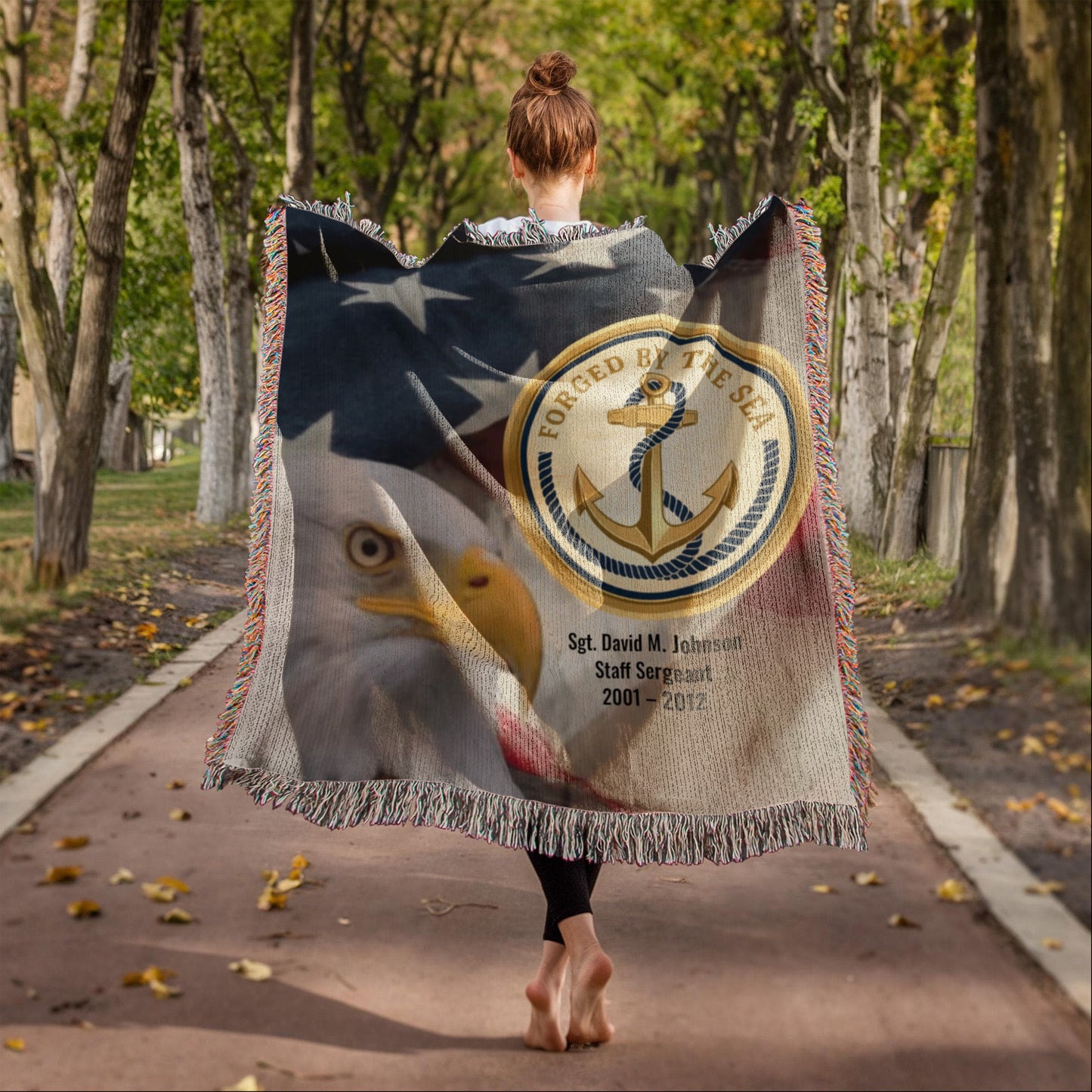 Navy Veteran Blanket – Personalized Military Gift | LaurelVine - Laurelvine 