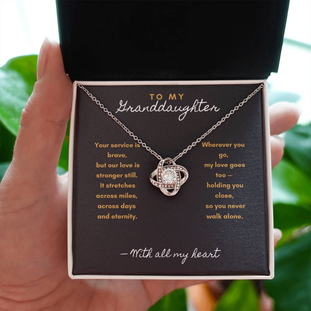 Always With You Necklace – Military & First Responder Gift for Granddaughter - Laurelvine 